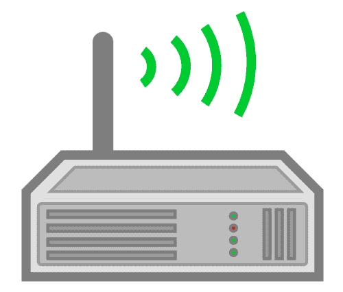 A computer on a desk in a home office