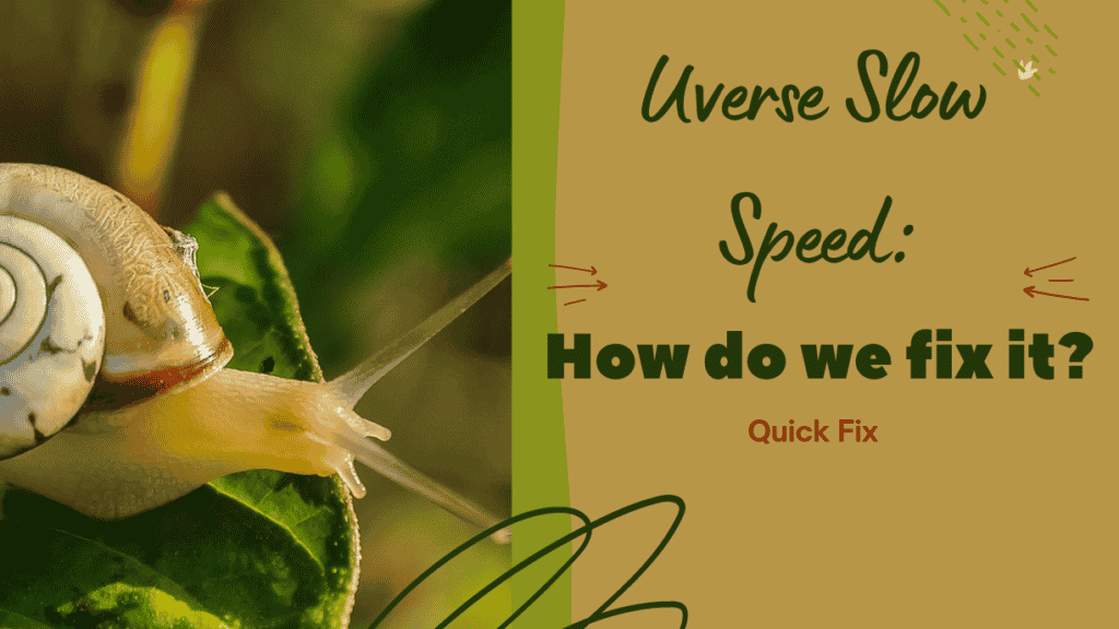 Slow Uverse? It's time to fix it!